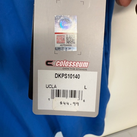 Colloseum Men’s Short Sleeve Blue Polo UCLA Size Large - Picture 4 of 4